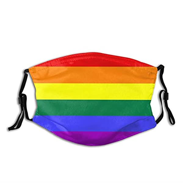 Rainbow Flag 1?Mouth Cover for Women,Face Mask Reusable Washable Cloth for Men