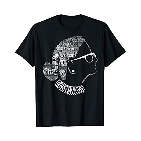 Depoga Notorious RBG T Shirt - Ruth Bader Shirts for Men/Women Ginsburg I Dissent Political Feminist Tee