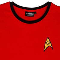 STAR TREK Security and Operations Uniform Red James T Kirk Men's Costume T-Shirt